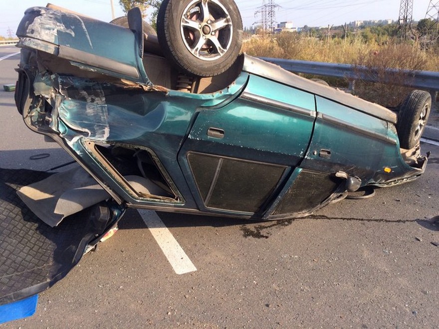 фото http://krnews.ua, ДТП опрокинулась "Skoda"