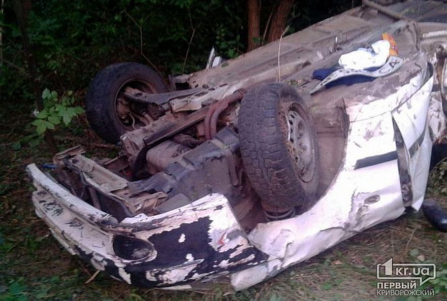 фото https://1kr.ua, ДТП "Daewoo"  врезался в дерево