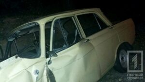 фото http://1tv.kr.ua, "ВАЗ" слетел в кювет