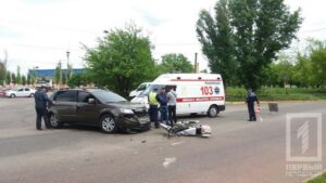 фото http://1tv.kr.ua, ДТП мотоциклист