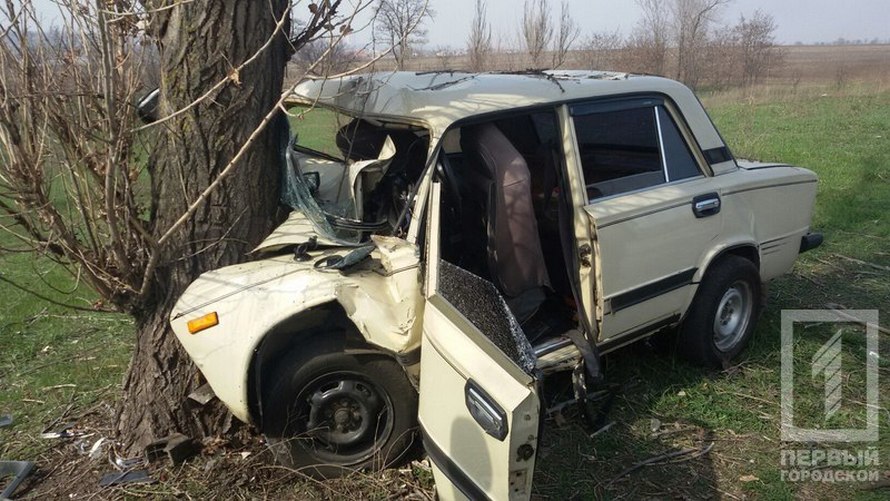 фото http://1tv.kr.ua, &quot;Lada&quot; влетела в дерево