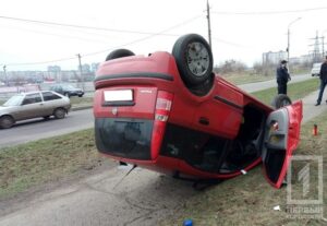 фото1tv.kr.ua, ДТП &quot;Fiat&quot; перевернулся