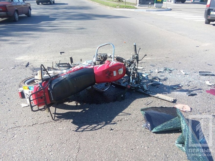 фото http://1tv.kr.ua, ДТП мотоцикл