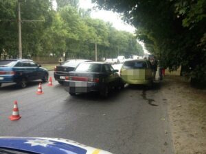 фото полиции, масштабное ДТП в Днепре