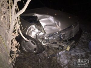 фото https://1kr.ua , "Mercedes" слетел в кювет