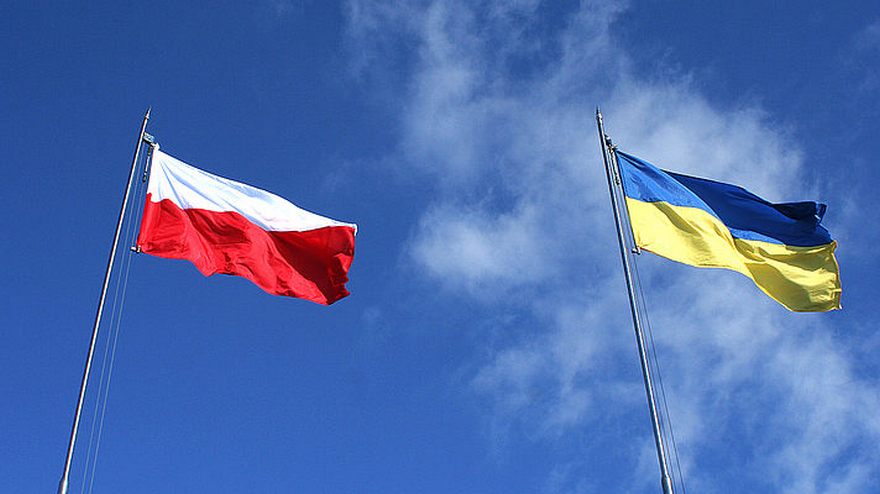 флаг Польши и Украины