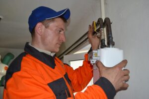 Установка газового счетчика