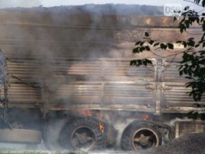 фото 056.ua, грузовик горит