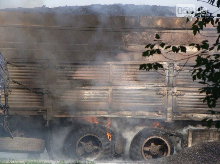 фото 056.ua, грузовик горит