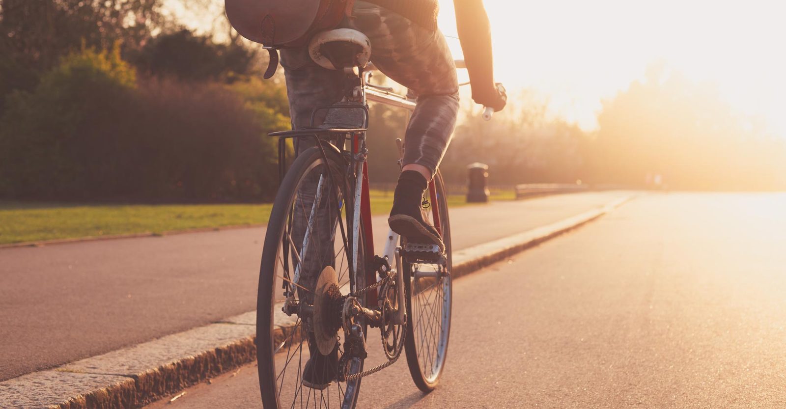 Велосипедист в городе Днепр