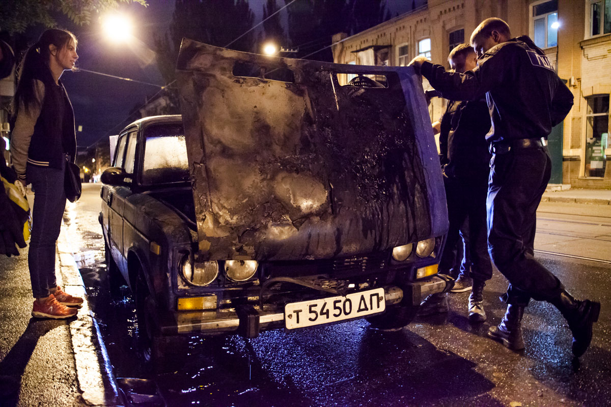 загорелся ВАЗ