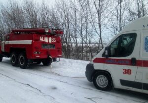 фото ГСЧС, снежный занос