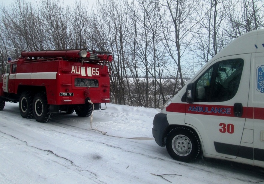 фото ГСЧС, снежный занос