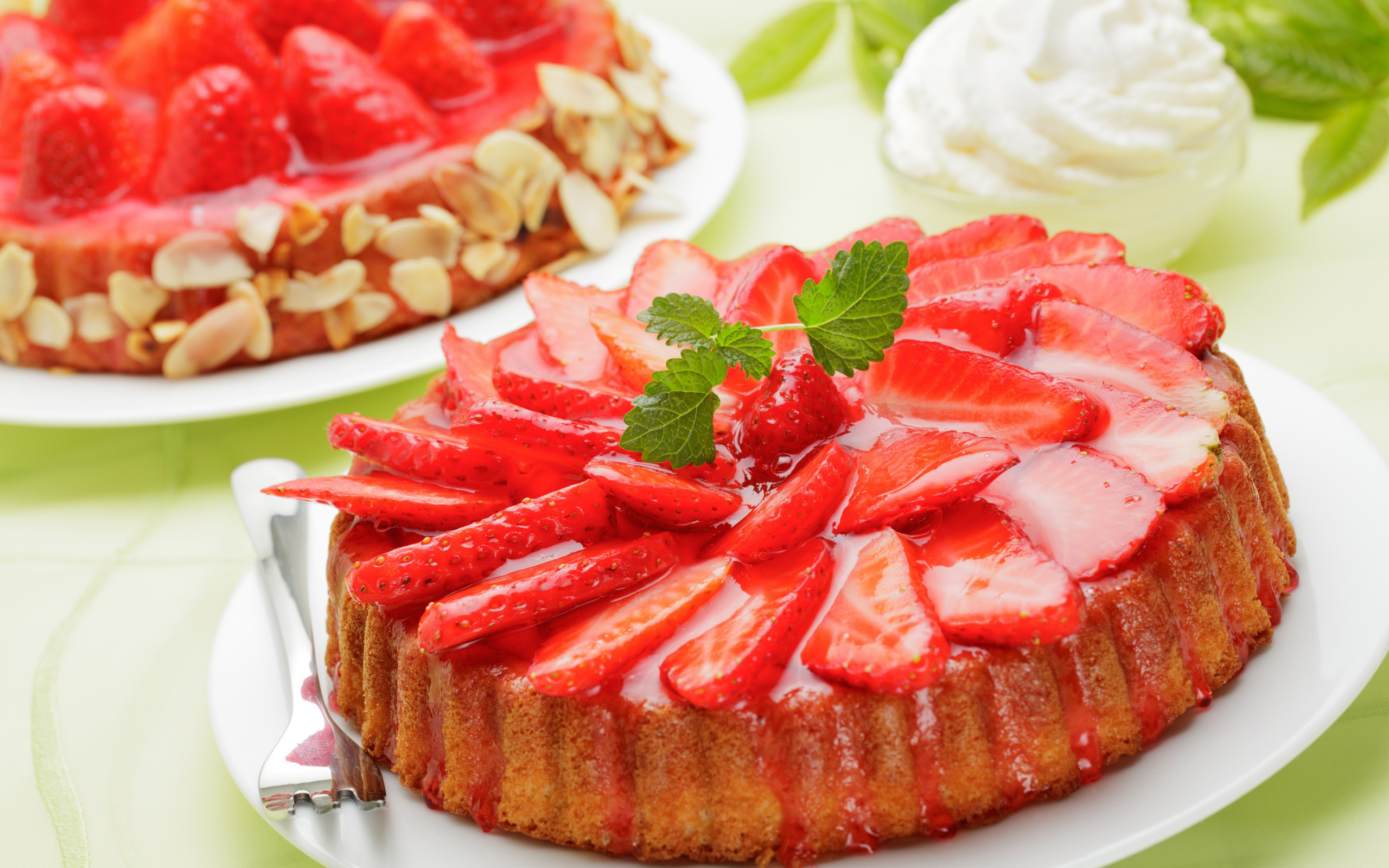 пирог с клубникой