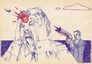 В Украине издадут Уголовный кодекс с картинками. Рисунок: Никита Кравцов. Фото предоставлено издательством "Основы"