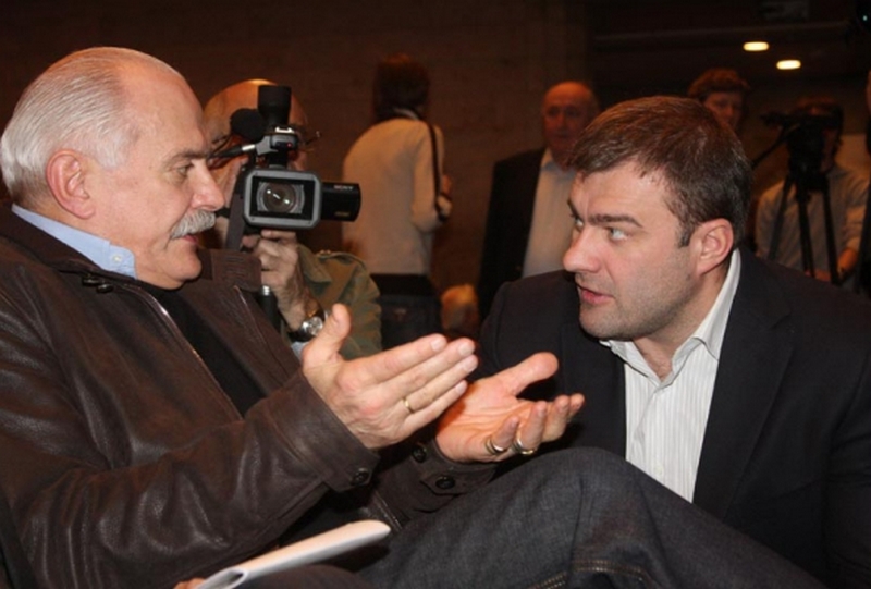 Никита Михалков и Михаил Пореченков