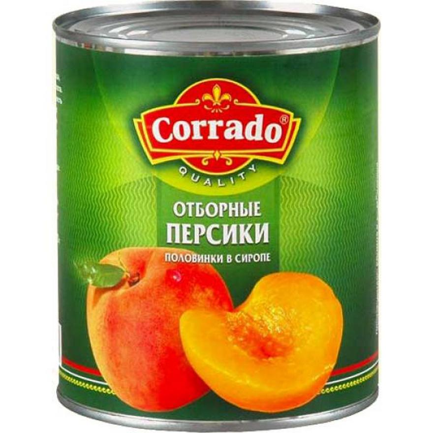 банка с персиками