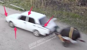 Видеофакт: в Днепре ограбили дом пенсионеров и скрылись на авто