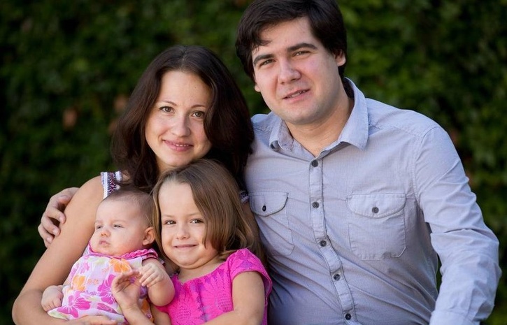 Вадим Холоденко с семьёй