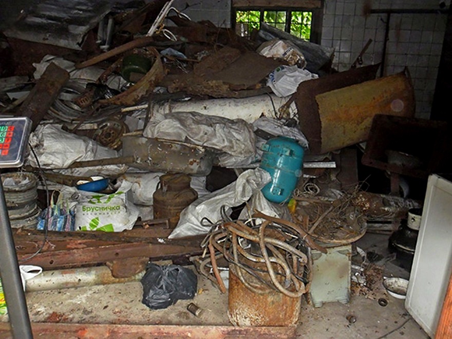 пункт приема металлолома, фото ГУНП