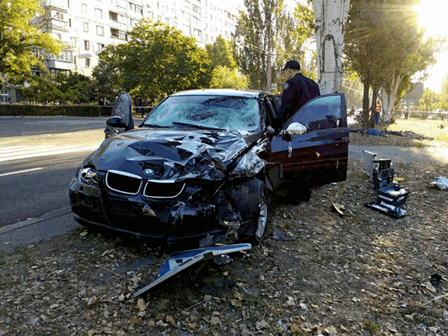фото ГУНП области, смертельное ДТП  BMW сбило насмерть 4 человека