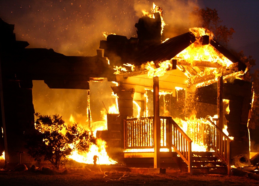 пожар в доме