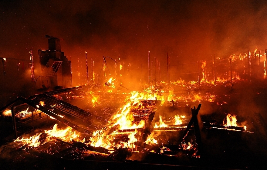 пожар киоски