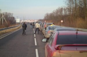 Внимание! На Новом мосту образовалась серьезная пробка