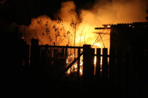 пожар, сараи