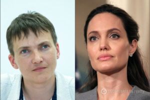 Надежда Савченко и Анджелина Джоли, фото: Обозреватель