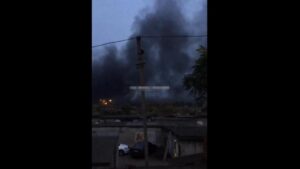 под Днепром пожар на крупнейшем металлургическом заводе
