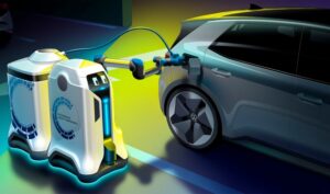 Volkswagen представил концепт автономного робота для зарядки электромобилей