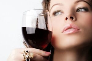 woman-with-wine