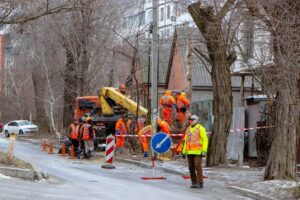 Все для безопасности горожан: в Днепре обрезают деревья по ул. Мандрыковской