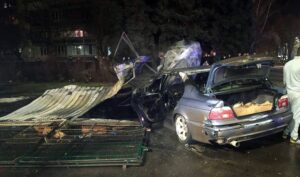 На Днепропетровщине в результате ДТП загорелся автомобиль (фото)