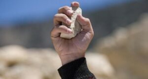 В Днепре вандалы забросали камнями здание суда