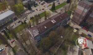 В Днепре на проспекте Гагарина отремонтировали кровлю в многоэтажном доме (Видео)