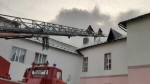 На Прикарпатье горела COVID-больница (фото)