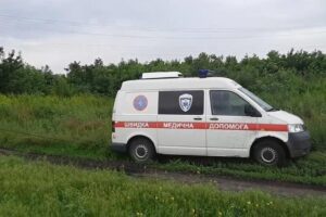 В Синельниковском районе «скорая» застряла в грязи (Видео)