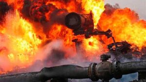 В центре оккупированного Луганска произошел взрыв на газопроводе (видео)