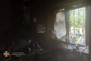 В Каменском из-за пожара на кухне едва не погиб мужчина