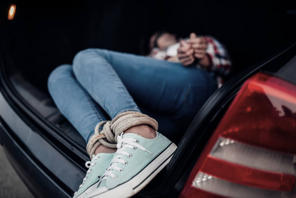 В Каменском неизвестные затолкали в Skoda и увезли девушку