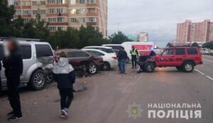 В Одесской области подросток стал виновником ДТП с участием шести автомобилей (Фото)