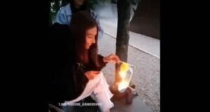 Школьница, которая сожгла флаг Украины в Каменском, публично извинилась (видео)
