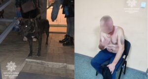 Бил шокером и бросался на прохожих: в Днепре пьяный мужчина издевался над своей собакой