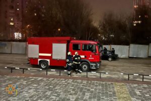 В Днепре произошел пожар в здании ВУЗа (Фото)