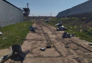 На Днепропетровщине ракета уничтожила склад с зерном
