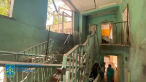 У прокуратурі показали наслідки обстрілу міста Марганець на Дніпропетровщині