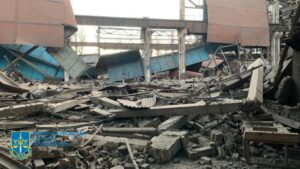 У прокуратурі показали наслідки ракетного удару по Кривому Рогу