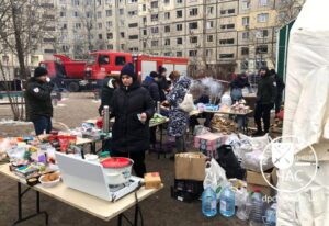 Як у Дніпрі на місці ракетного удару працюють Пункти незламності